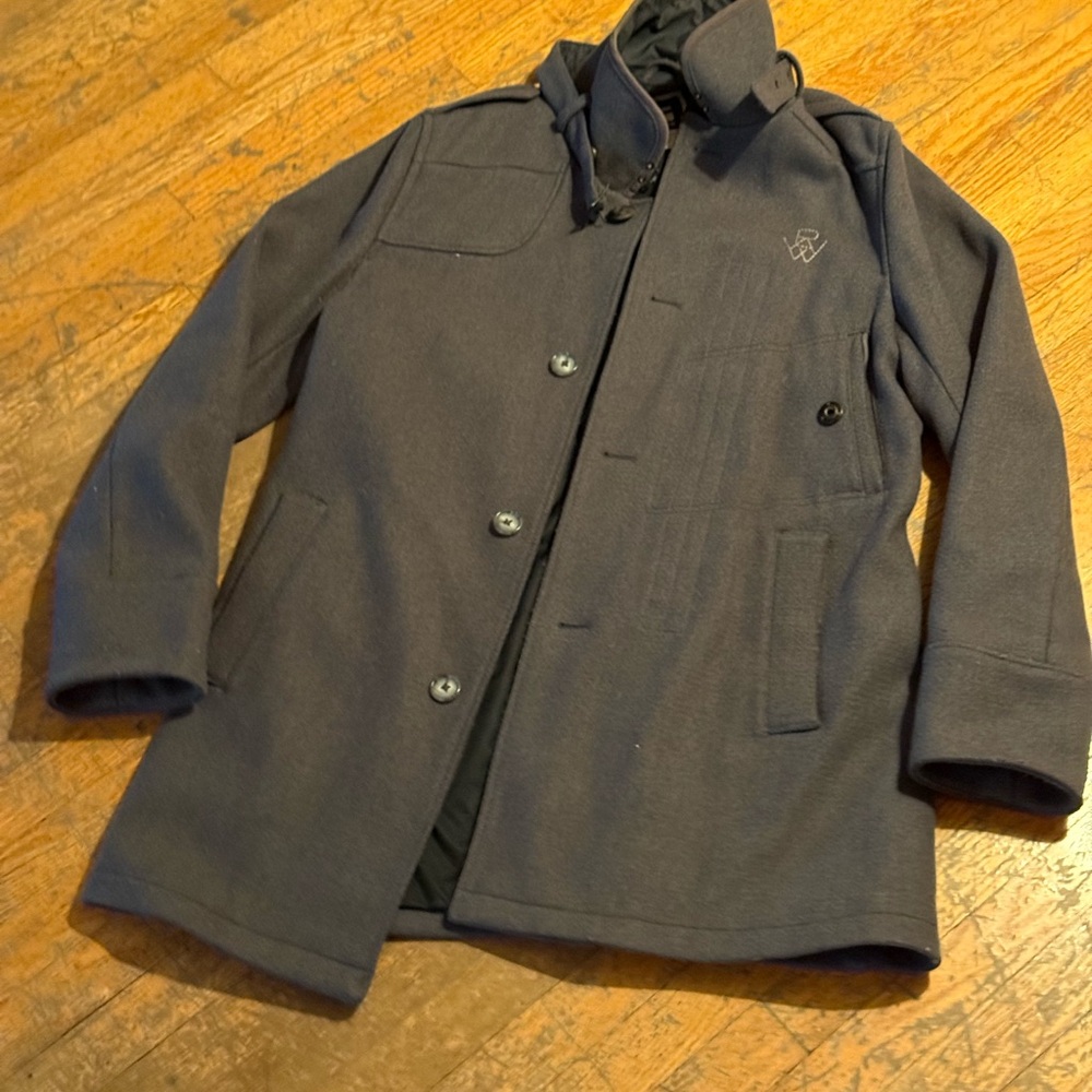 G-STAR Gray Wool Trench Coat